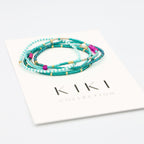 Beaded Bracelet - 5 Pack - Metallic Seaweed