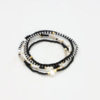 Beaded Bracelet - 5 Pack - Chalk and Charcoal