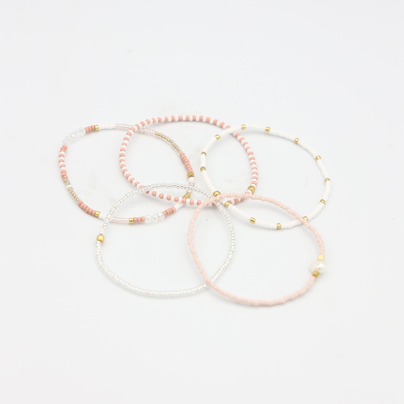Beaded Bracelet - 5 Pack - Tea Party