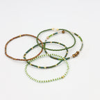 Beaded Bracelet - 5 Pack - Olive Clearing
