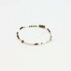 Single Beaded Bracelet - Turkish Coffee