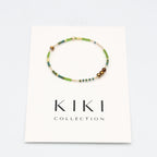 Single Beaded Bracelet - Olive Clearing