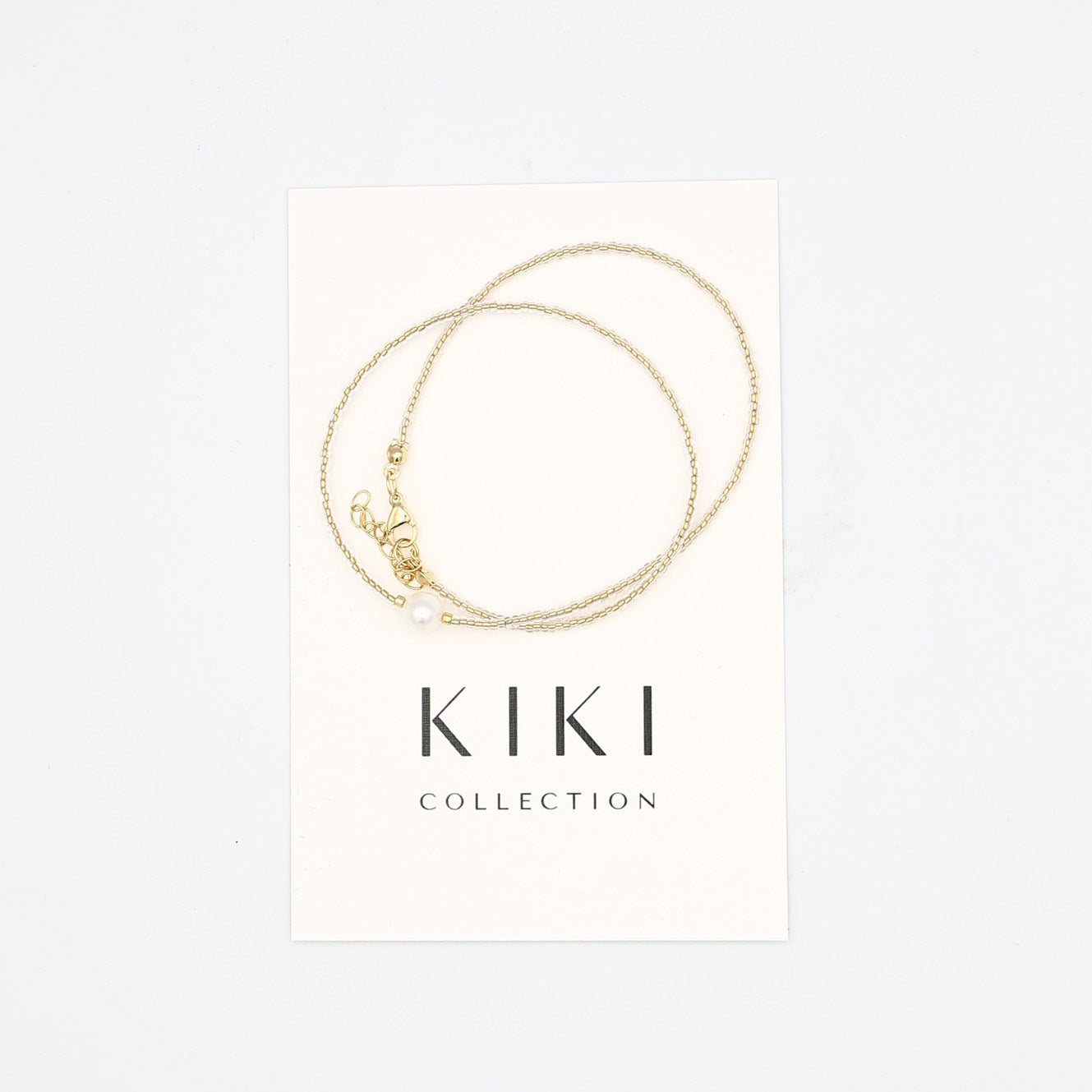 Beaded Necklace - Champagne
