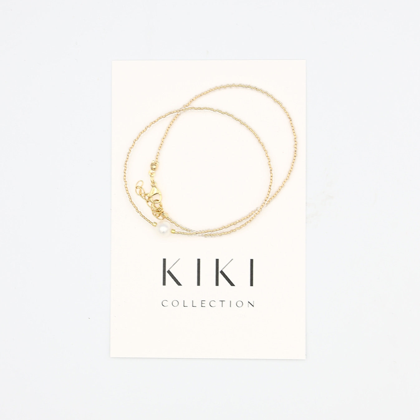 Beaded Necklace - Champagne