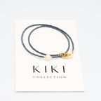 Beaded Necklace - Graphite
