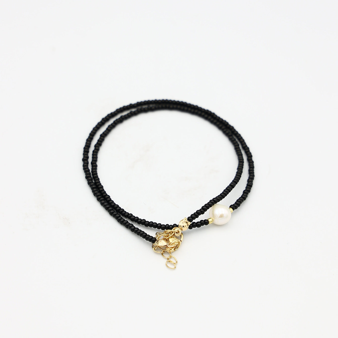 Beaded Necklace - Black