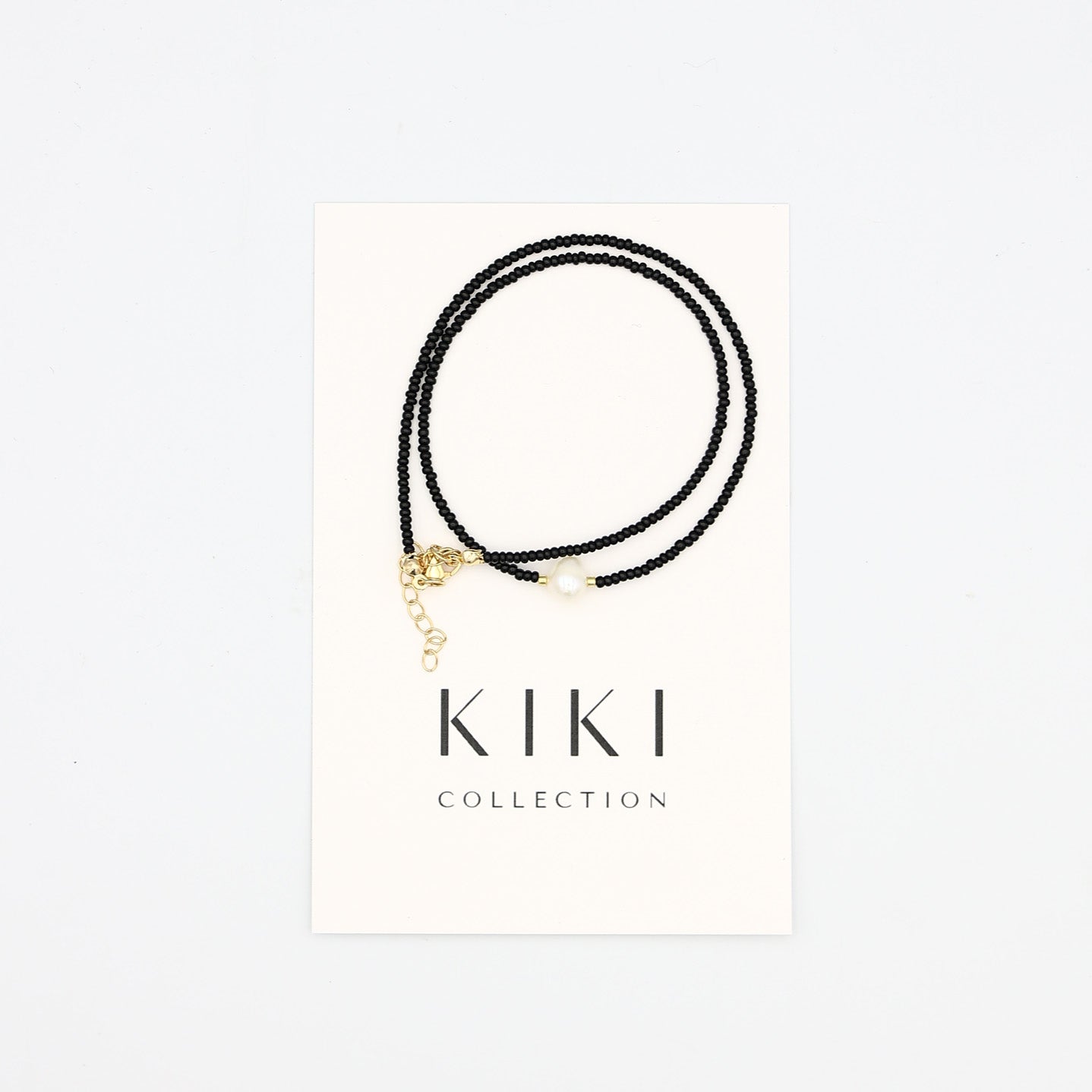 Beaded Necklace - Black