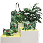 Large Shower Bag - Green Leaf