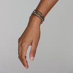 Single Beaded Bracelet - Olive Clearing
