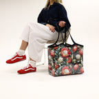 Zip Up Carry All Bag - Red Protea