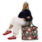 Zip Up Carry All Bag - Red Protea