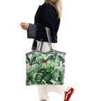 Zip Up Carry All Bag - Green Leaf