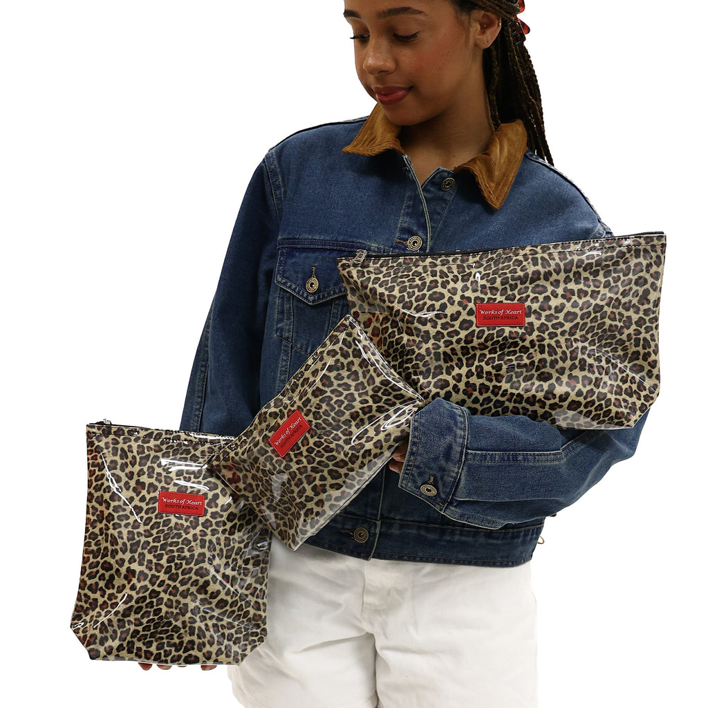 Shampoo Bag - Leopard Print