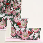 Medium Cosmetic Bag - Pink Protea