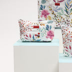Large Shower Bag - White Leaf