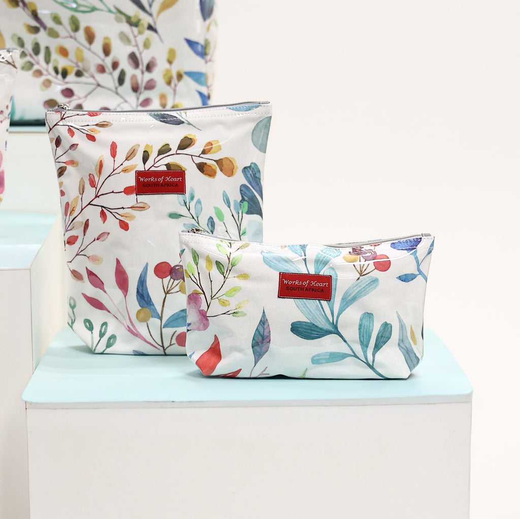 Shampoo Bag - White Leaf