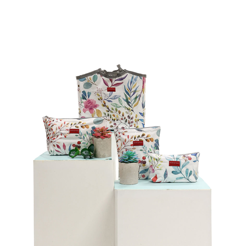 Shampoo Bag - White Leaf