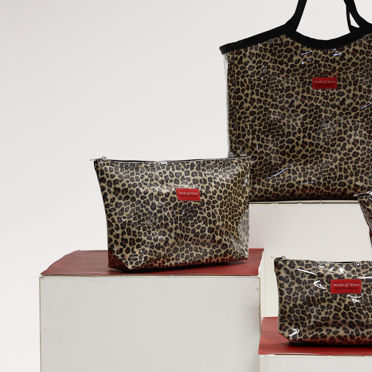 Large Shower Bag - Leopard Print