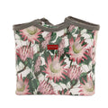 Zip Up Carry All Bag - Pink Protea