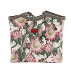 Zip Up Carry All Bag - Pink Protea
