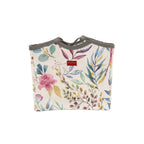 Zip Up Carry All Bag - White Leaf