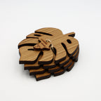 Monstera Leaf Coasters (Set of 4)