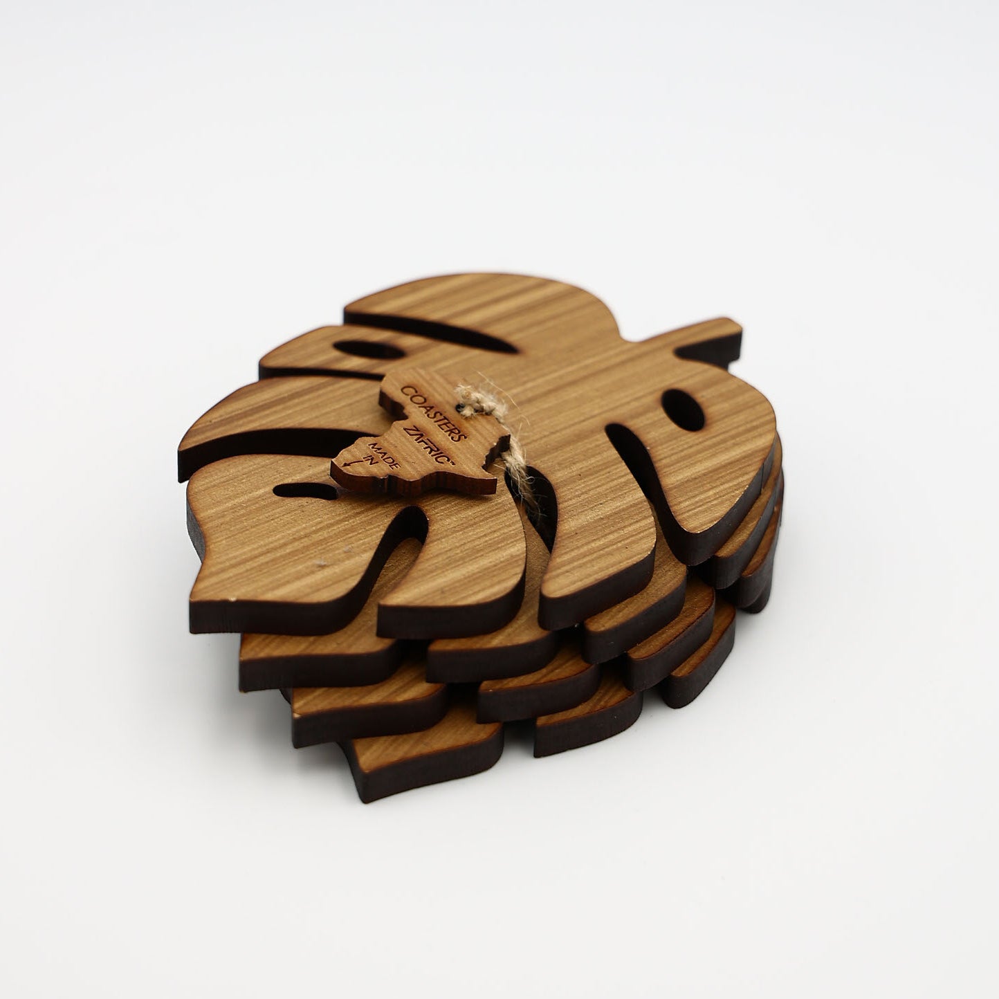 Monstera Leaf Coasters (Set of 4)