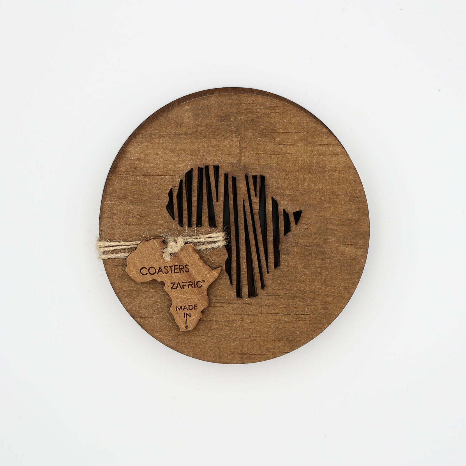 Africa Cut Out Coaster (Set of 4)