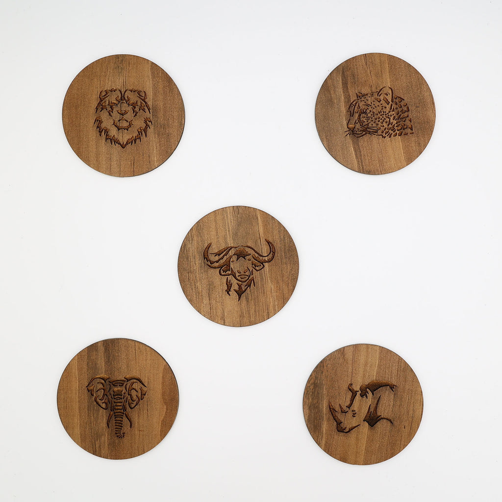 Big 5 Coasters with Stand