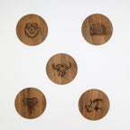 Big 5 Coasters with Stand