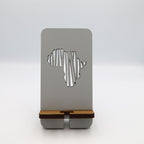 Africa Cut-out Phone Stand Grey