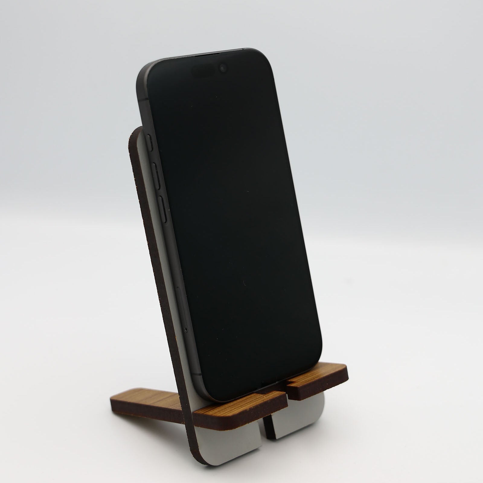 Africa Cut-out Phone Stand Grey