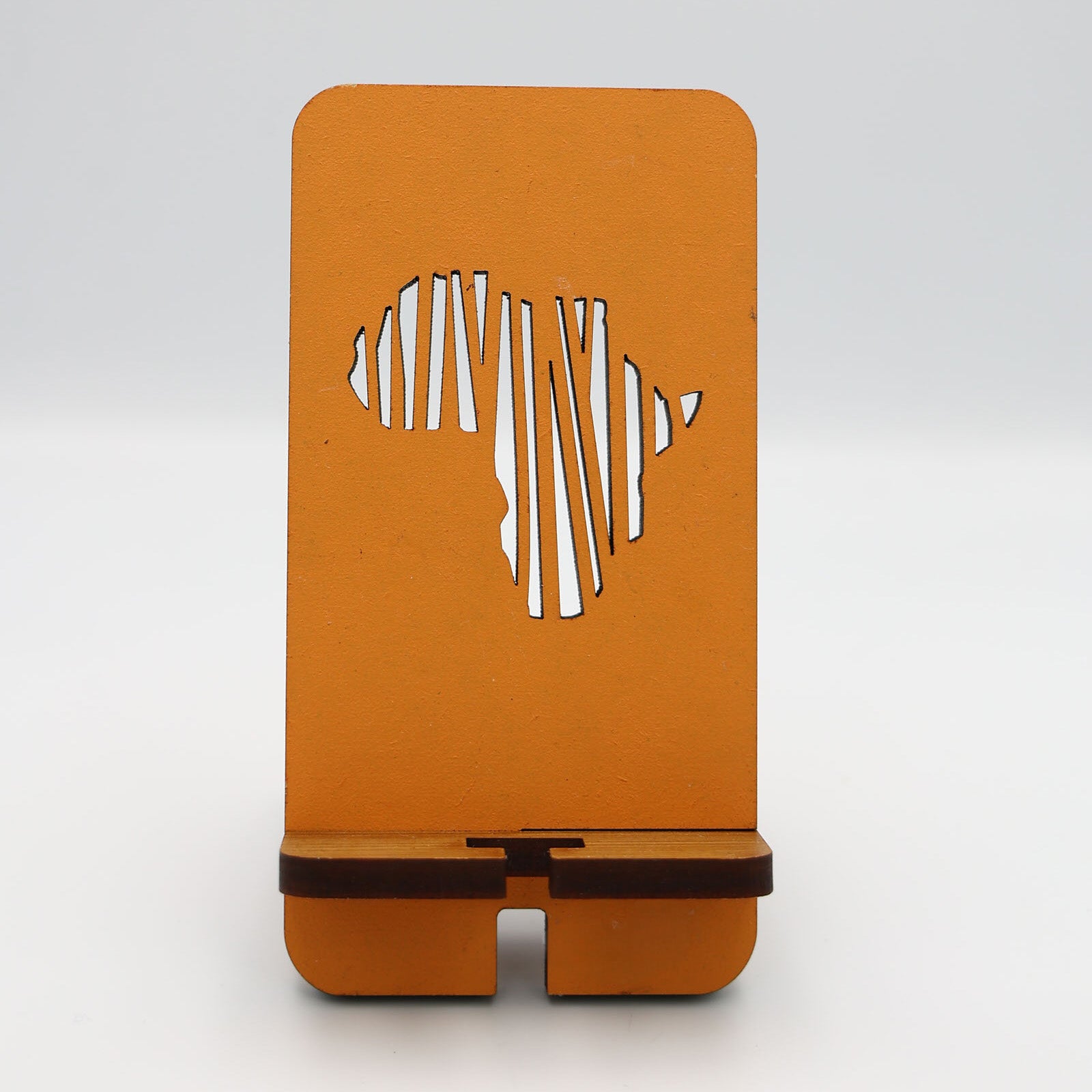 Africa Cut-out Phone Stand Orange