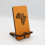 Africa Cut-out Phone Stand Orange