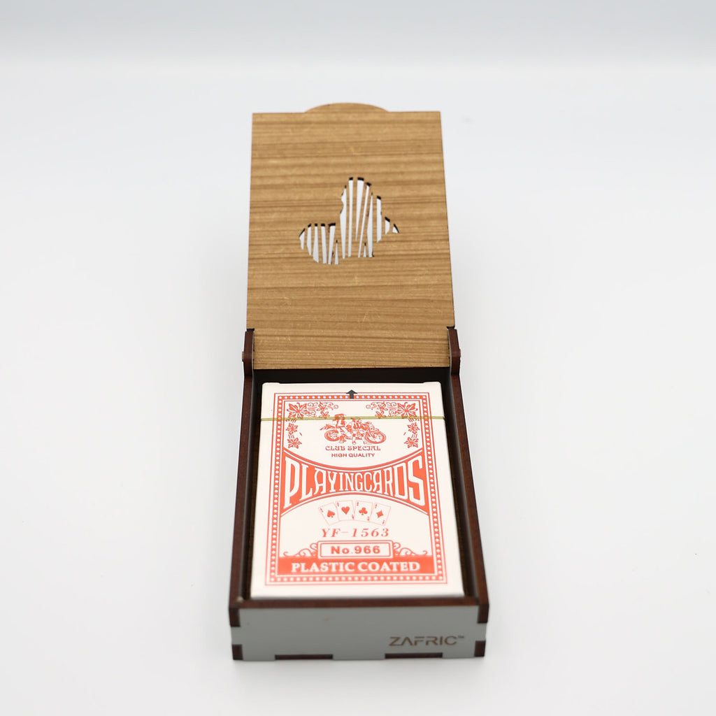 Deck of Cards in Wooden Box