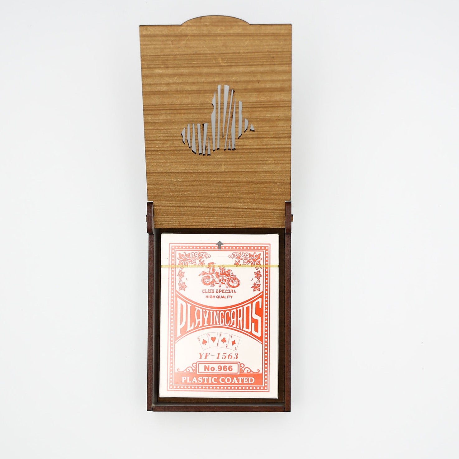 Deck of Cards in Wooden Box
