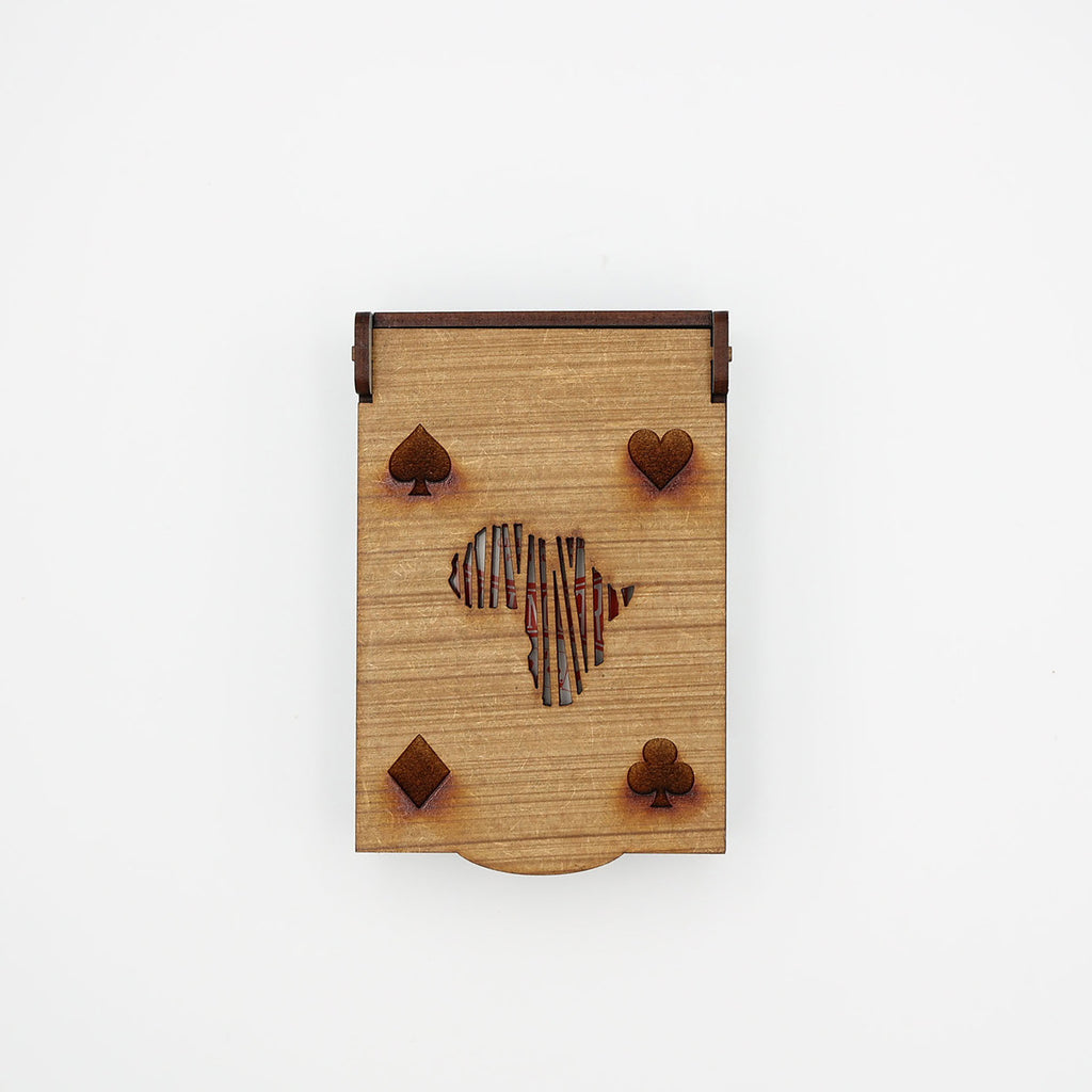 Deck of Cards in Wooden Box