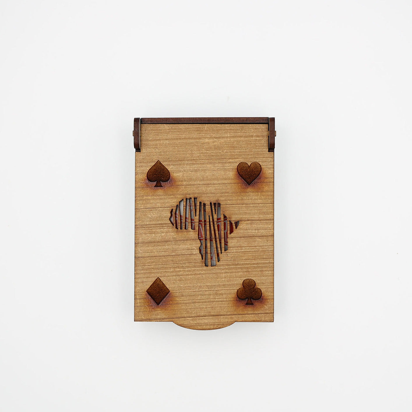 Deck of Cards in Wooden Box