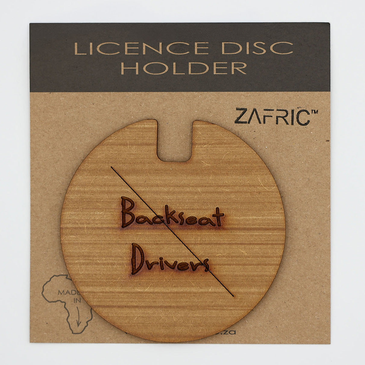 Licence Disk Holder No Backseat Drivers