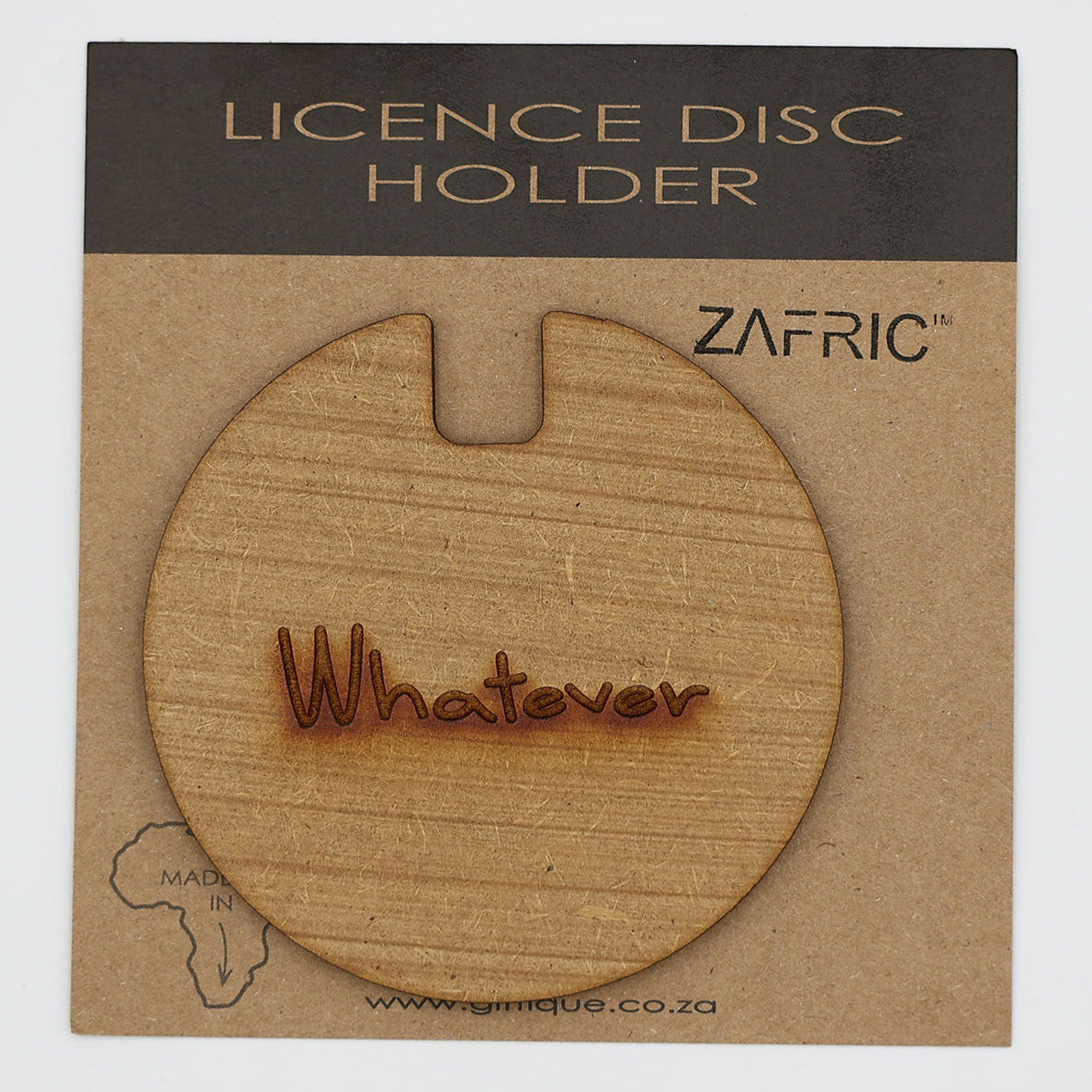 License Disk Holder Whatever