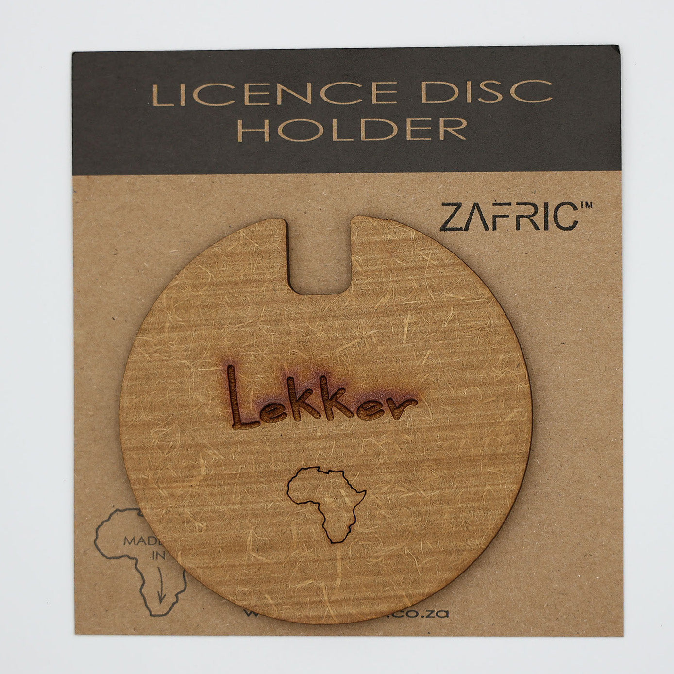 Licence Disk Holder Lekker