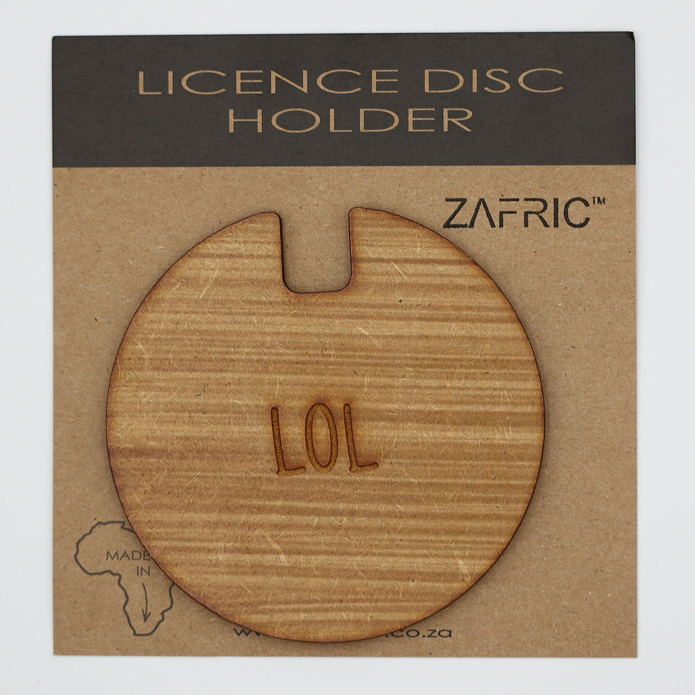 Licence Disk Holder LOL