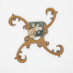 Wooden Wine Glass Holder (Assorted Designs) - Detailed Design