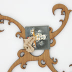 Wooden Wine Glass Holder (Assorted Designs) - Detailed Design