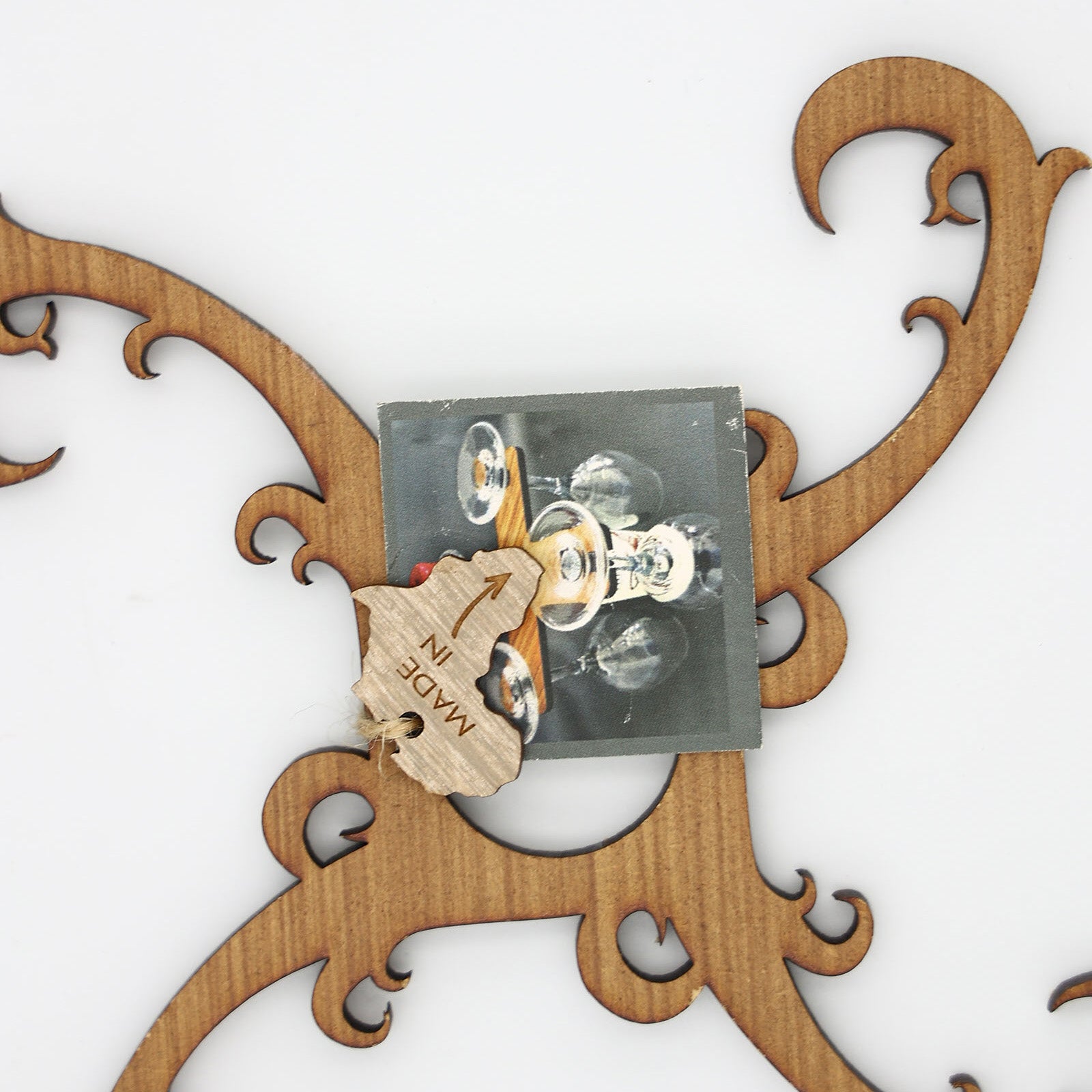 Wooden Wine Glass Holder (Assorted Designs) - Detailed Design