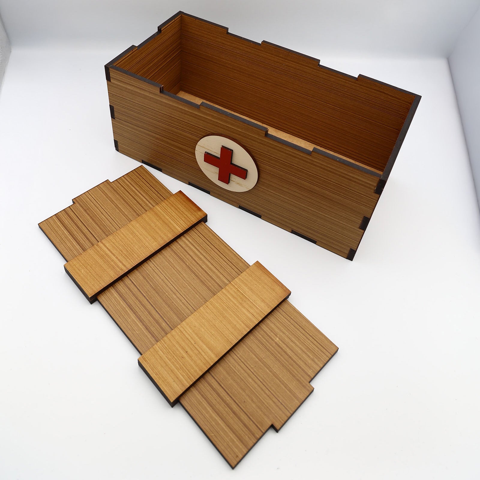First Aid Box Wood