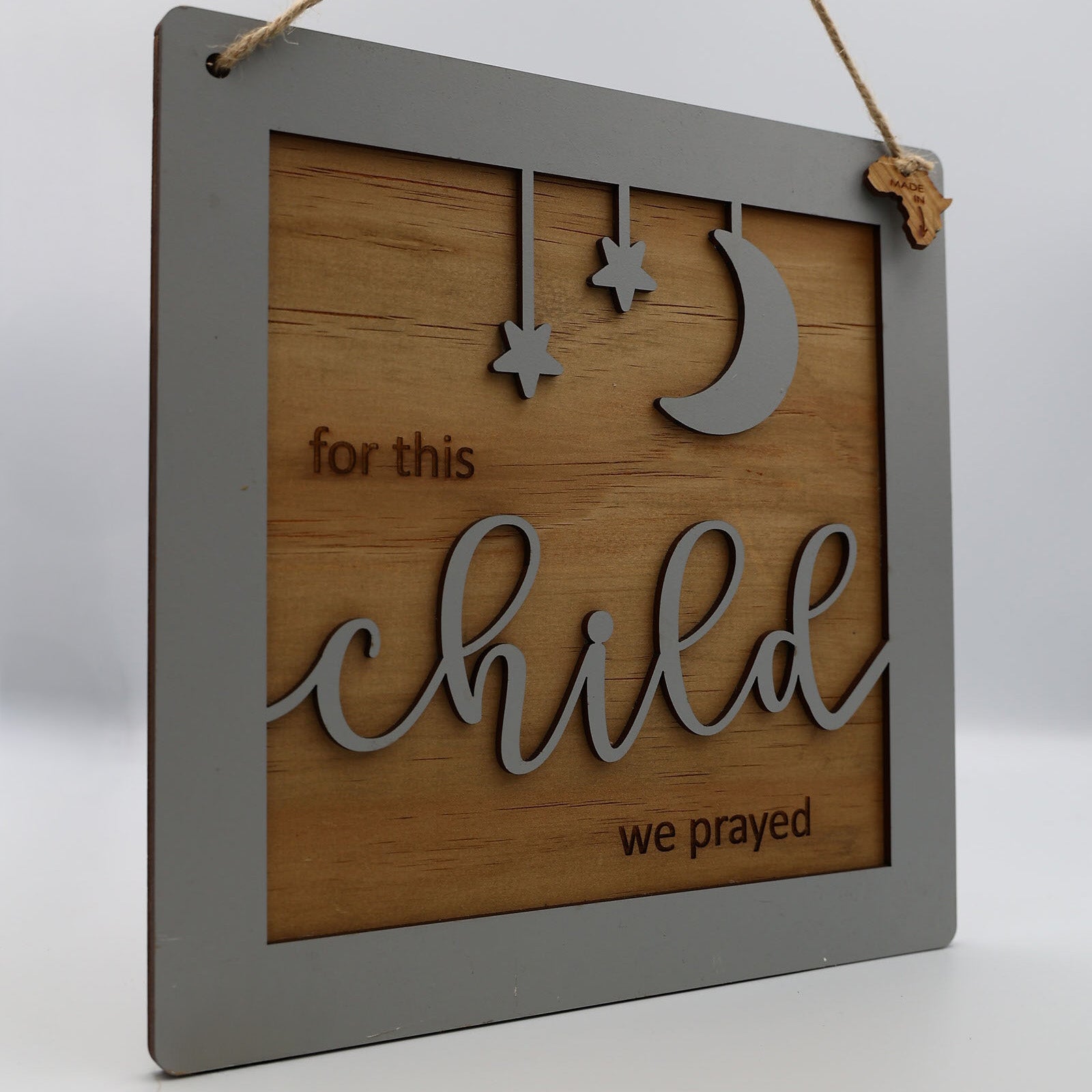 For this Child we Prayed Sign