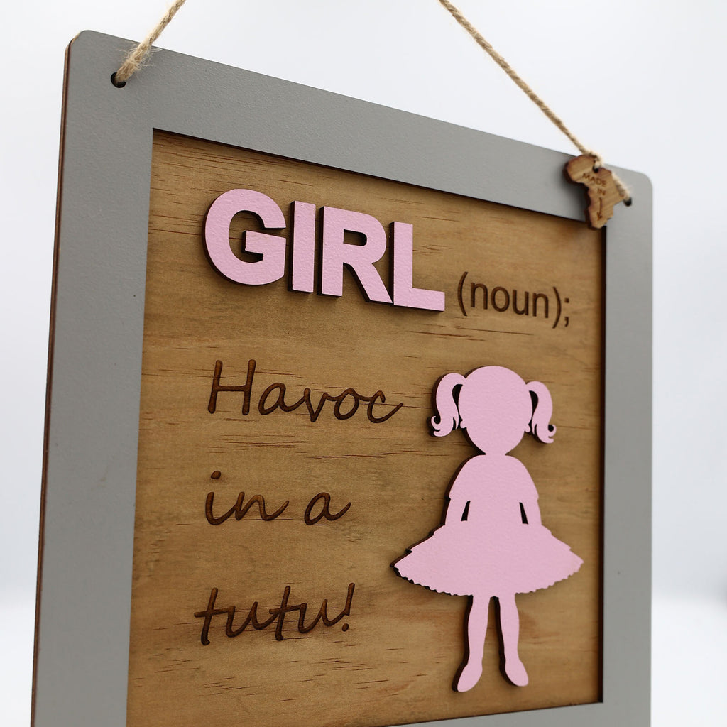 Girl sign Havoc in a Tutu