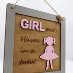 Girl sign Havoc in a Tutu