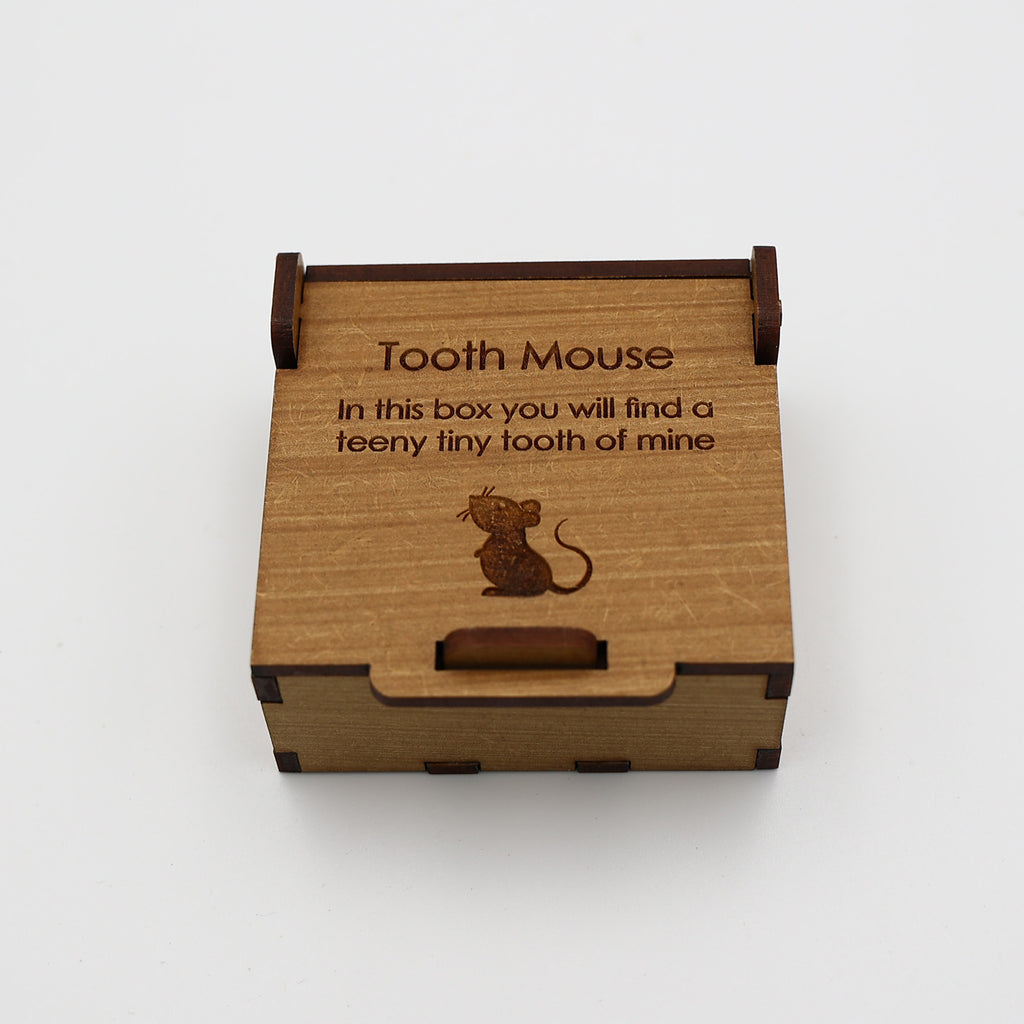 Tiny Tooth Mouse Box Wood